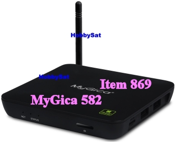 Side Connections Android Media TV Box - MyGica ATV582 Quad Core Nano